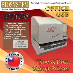 BIOSYSTEM Electronic Time & Date Stamping Machine