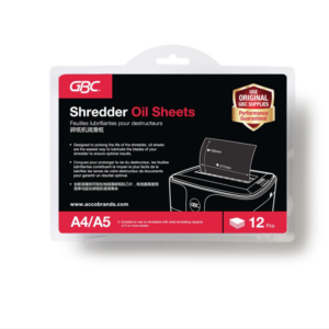 GBC Paper Shredder Oil sheet (12sheets/pack)
