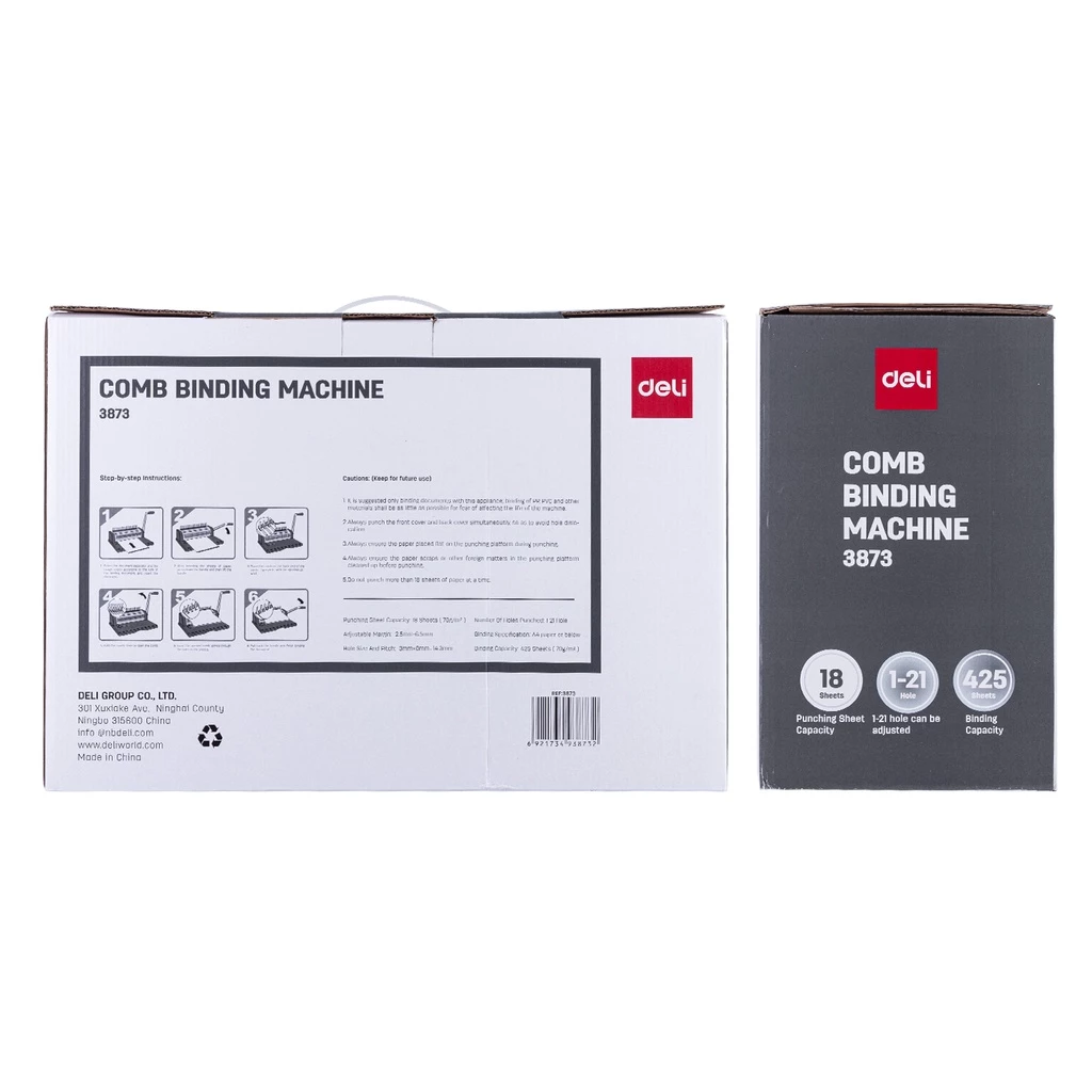 DELI Comb Binding Machine E3873 - Image 8