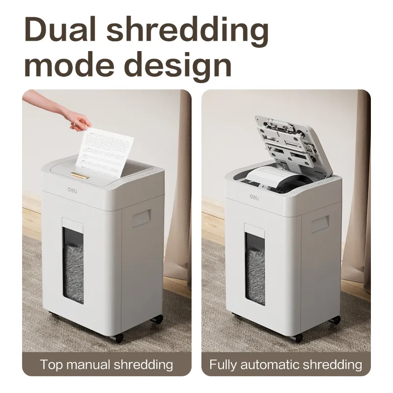 DELI Auto Feed Paper Shredder Machine ET080 (Cross-Cut 4 x 12mm) - Image 6