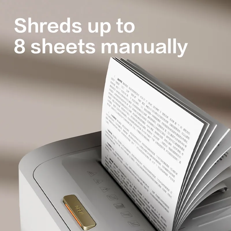 DELI Auto Feed Paper Shredder Machine ET080 (Cross-Cut 4 x 12mm) - Image 5